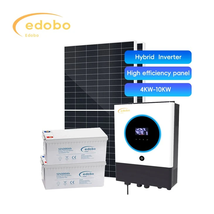 מהפך היברידי 4kw 10kw עם טעינת סוללה סולארית