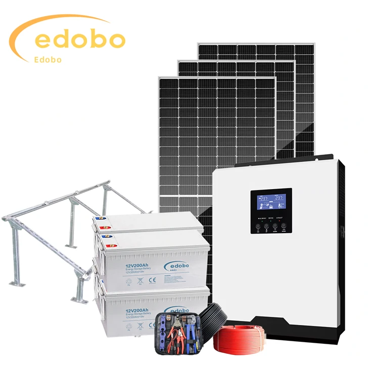 קיבולת גדולה של 10kw מערכת סולארית היברידית